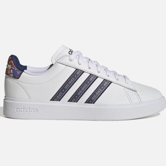 Adidas Women's Grand Court 2.0 Tennis Shoe, Mystery Blue - Picture 1 of 6